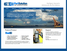 Tablet Screenshot of portsolutionintegrators.com